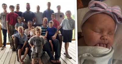 Michigan Couple Welcomes Their First Baby Daughter After Having 14 Boys In A Row