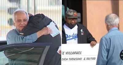 77-Year Old Substitute Fontana Teacher Who Lives In Car Gifted $27,000 Cheque By Former Student