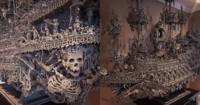 This Artist Made This Massively Cool Pirate Ship Using Things He Found