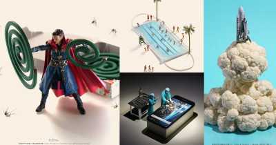 Japanese Artist Creates Amazing Miniature Dioramas Every Day For 10 Years