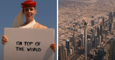 Woman Stands On Top Of Burj Khalifa In Incredible Ad For Emirates