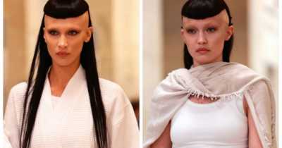 Gigi And Bella Hadid Stun Runway With Partly 'Shaved' Heads And Bleached Eyebrows