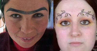 World's Weirdest Eyebrows - From Angry Birds To Botched Tattoos