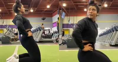 Fitness Influencer Gets Offended That Someone Dare Walk In Front Of Her Workout Video