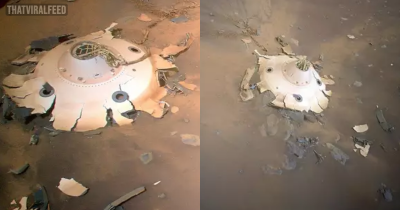 NASA’s Mars Helicopter Finds 'Otherworldly' Wreckage On Planet's Surface