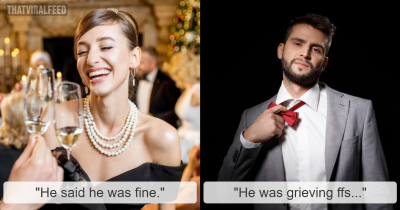 Grieving Husband Pressured By Wife To Attend Xmas Work Event Told Off For Not Socializing