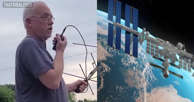 Man Captures Moment He Speaks To Astronaut After Making Contact With Space Station Using Homemade Device