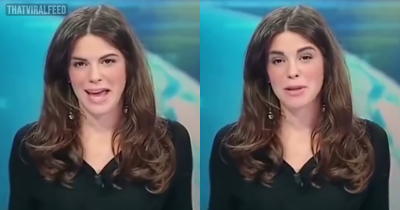 News Anchor Gives Viewers An Eyeful On Live Tv After Forgetting She's Sitting At A Glass Desk
