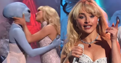 Sabrina Carpenter Makes Out With Alien On Stage During VMA's Performance Leaving Fans Shocked